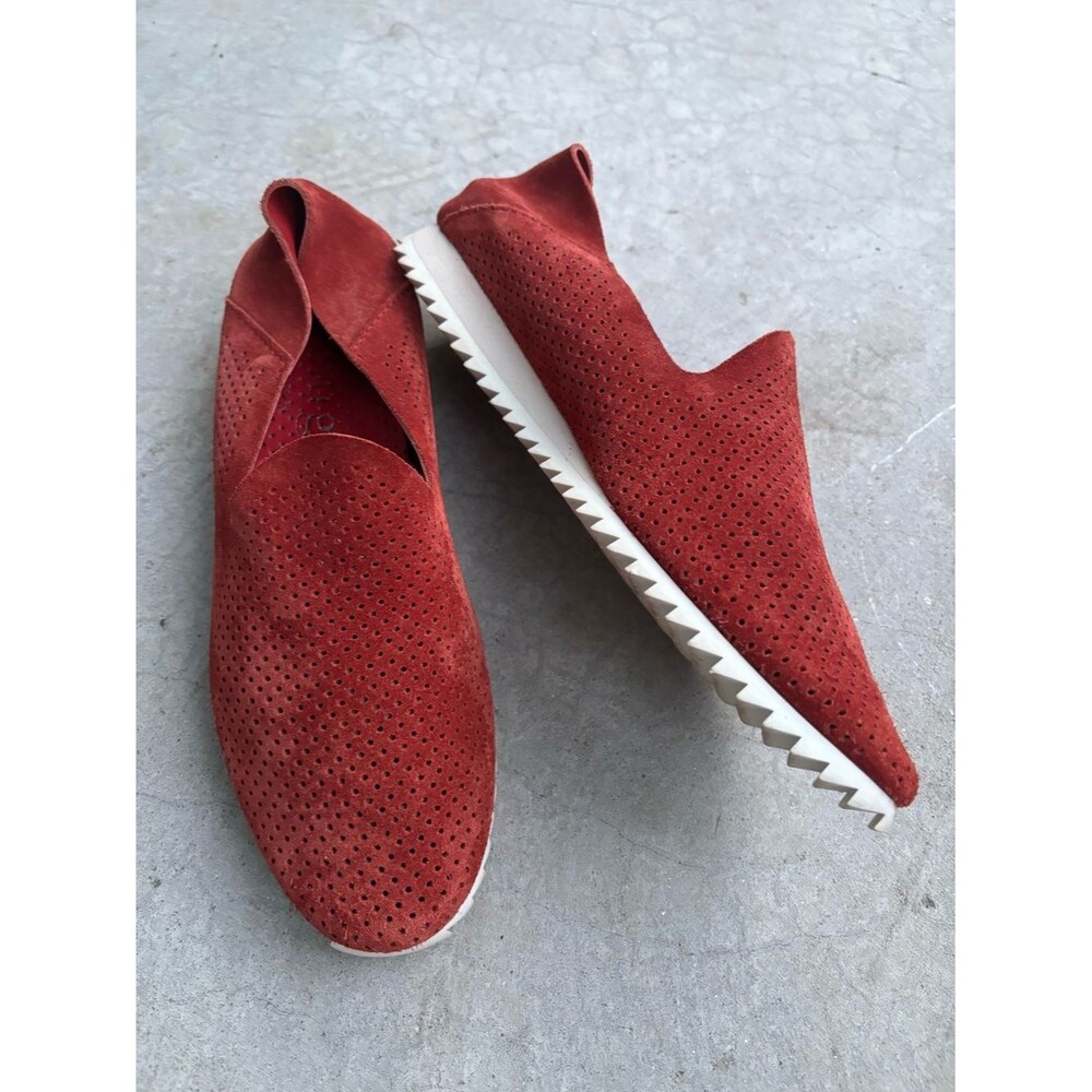 Pedro Garcia Cristiane Sneakers Rust Suede Shoes Quiet Luxury Minimalist Euro 39